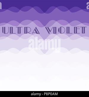 Vector Illustration von ultra violette Farbe des Jahres 2018. Stock Vektor