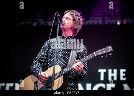 Stupinigi, Italien. 11. Juli 2018. Die britische Rock/Blues Band namens die Abstinenzbewegung live auf der Bühne des Stupinigi Sonic Park Festival 2018. Credit: Alessandro Bosio/Pacific Press/Alamy leben Nachrichten Stockfoto