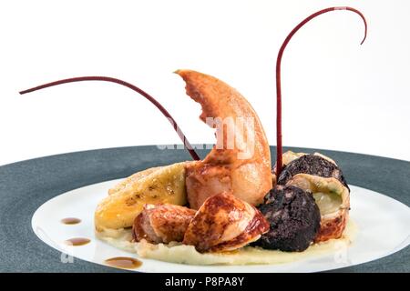 Kochen, kochen, Rezept von dem mit einem Michelin-Stern ausgezeichneten Küchenchef LAURENT CLEMENT, COURS GABRIEL, Chartres Stockfoto