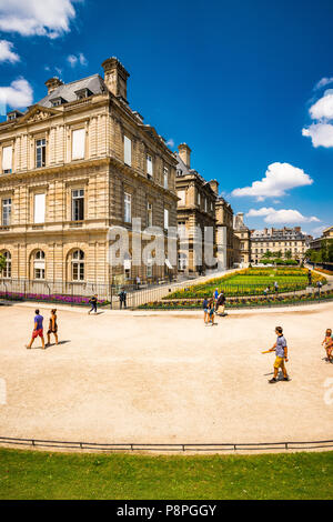 Die luxemburgische Palace im Jardin du Luxembourg in Paris, Frankreich Stockfoto