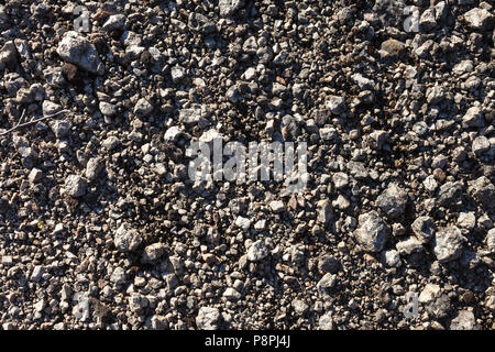 Kies Textur aus Berg Schutt Stockfoto