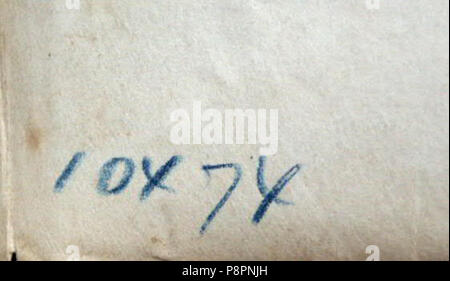 DCF 1.0 466 Plüschow, Wilhelm von (1852-1930) - n. 10474 v dettaglio Stockfoto