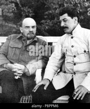 . 400 Lenin und Stalin Erntegut Stockfoto