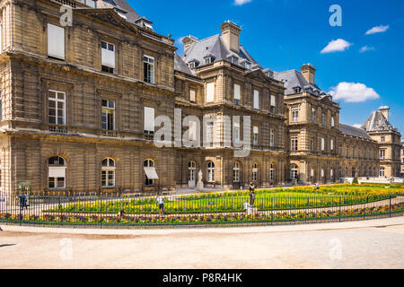 Die luxemburgische Palace im Jardin du Luxembourg in Paris, Frankreich Stockfoto