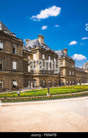 Die luxemburgische Palace im Jardin du Luxembourg in Paris, Frankreich Stockfoto