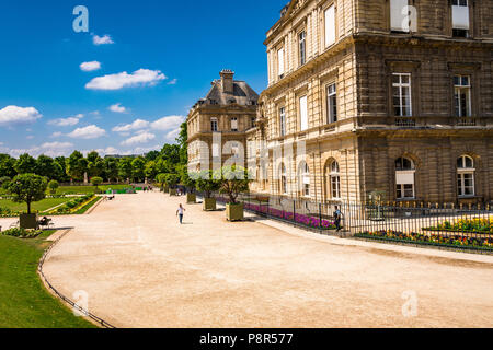 Die luxemburgische Palace im Jardin du Luxembourg in Paris, Frankreich Stockfoto