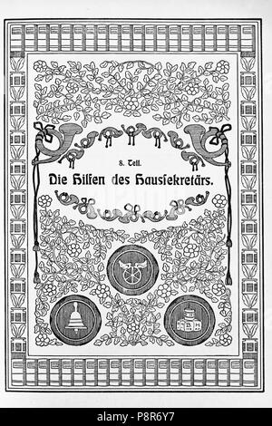 110 Der Haussekretär Hrsg. Carl Otto Berlin ca 1900 Seite 575 Stockfoto