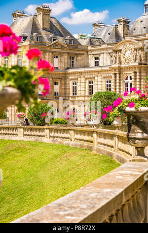 Die luxemburgische Palace im Jardin du Luxembourg in Paris, Frankreich Stockfoto