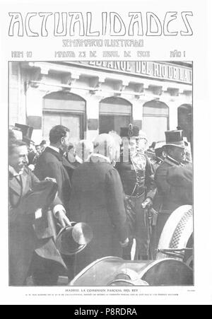 15 1908-04-23, Actualidades, Madrid, La comunión Pascual del Rey, Goñi Stockfoto
