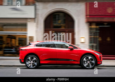 Jaguar ich Tempo Elektroauto in London Central London UK Stockfoto