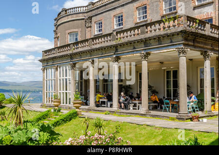 Bantry House & Gardens Tea Rooms, Bantry, West Cork, Irland an einem Sommertag. Stockfoto