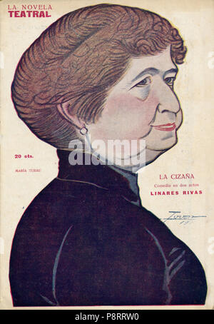 17 1918-11-03, La Novela Teatral, María Ogando, Tovar Stockfoto