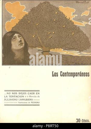 15 1909-04-16, Los Contemporáneos, keine Änderungsanträge dejes Caer en la tentación, de Alejandro Larrubiera, Romero Calvet Stockfoto