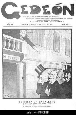 14 1906-07-01, Gedeón, Se desea un Caballero, Xaudaró Stockfoto