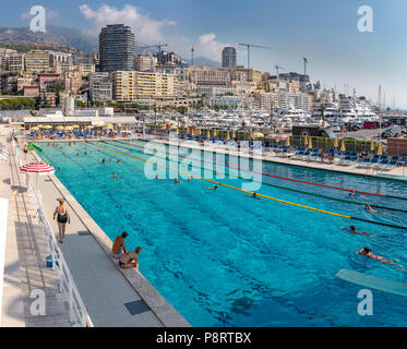 Rainier III nautische Stadium, La Condamine, Port Hercule, Monaco, Monte Carlo, Frankreich Stockfoto