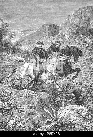 . 2 "Aus auf einem Kometen' von Paul Philippoteaux 013 Stockfoto