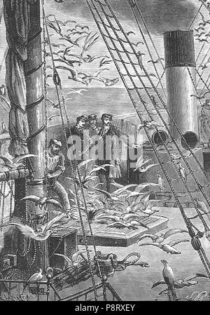 . 2 "Aus auf einem Kometen' von Paul Philippoteaux 025 Stockfoto