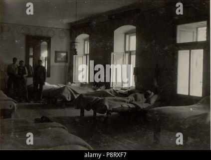 69 Brigade-Sanitätsanstalt Mauthen. Finden Spital 2-7. Krankensaal. (BildID) 15471674 Stockfoto