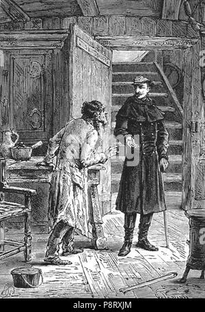 . 2 "Aus auf einem Kometen' von Paul Philippoteaux084 Stockfoto