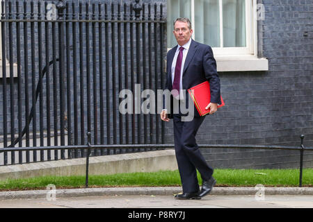 Minister kommt in Downing Street für die wöchentliche Kabinettssitzung. Mit: David Davis - Brexit Sekretär Wo: London, Großbritannien Wann: 12 Jun 2018 Credit: Dinendra Haria/WANN Stockfoto