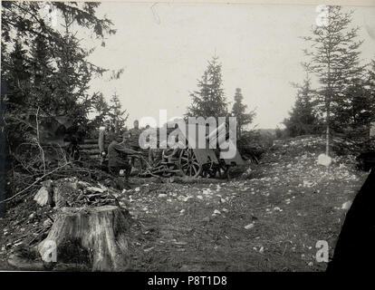 . 23 7,5 cm Geb. Kosten Haubitze in Alta. Aufgenommen im Mai 1916. (BildID) 15533930 Stockfoto