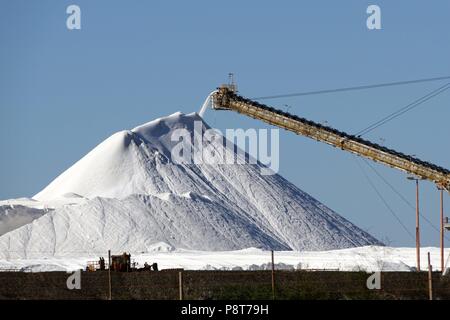 Rio Tinto Salz, Port Hedland, Western AustraliaRio Tinto Salz, Port Hedland, Western Australia | Verwendung weltweit Stockfoto