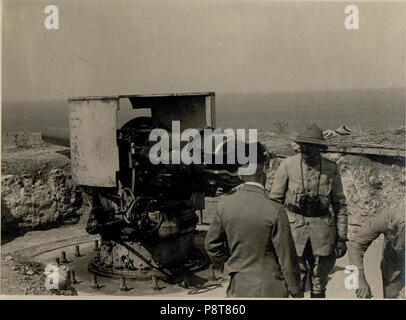 9 15 cm. lg.40 Küstenkanone b. Yenishebir. (BildID) 15546493 Stockfoto