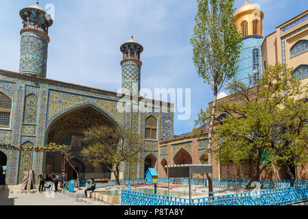 Sanandaj, Iran - 3. April 2018: Dar-Ol Ehsan Moschee oder Jame Moschee. Provinz Kurdistan Stockfoto