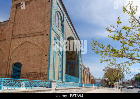 Sanandaj, Iran - 3. April 2018: Dar-Ol Ehsan Moschee oder Jame Moschee. Provinz Kurdistan Stockfoto