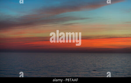 Karibischer Sonnenuntergang Stockfoto