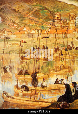 . 72 caballitos de totora - vinatea Reinoso Stockfoto