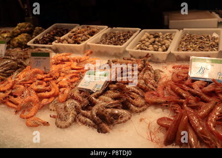 Sea Food auf Verkauf Stockfoto