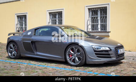 Prag, tschechische Republik - 23. JULI 2016: 2010 Audi R8 GT an Straßen in der Stadt Stockfoto