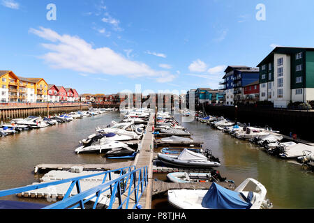 Exmouth Marina in Devon, Großbritannien Stockfoto