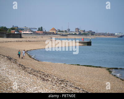 Sheerness, Kent, Großbritannien. 13. Juli 2018. UK Wetter: ein sonniger und warmer Tag in Sheerness, Kent. Credit: James Bell/Alamy leben Nachrichten Stockfoto