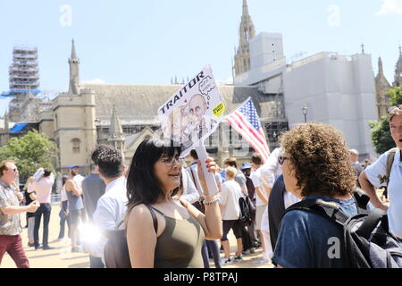 London, UK, 13. Juli 2018. Proteste während des Besuchs von US-Präsident Donald Trump Credit: Martin Kelly/Alamy Leben Nachrichten. Stockfoto