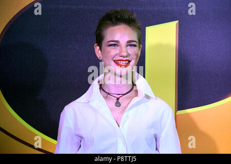 Rom, Italien, 12. Juli 2018 - Hotel de Russie - Film Präsentation GLI INCREDIBILI 2 Die Italienische stimmen Bebe Vio (Voyd) Credit: Giuseppe Andidero/Alamy leben Nachrichten Stockfoto