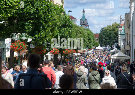 Fußgängerzone Helden von Monte Cassino Straße (ulica Bohaterow Monte Cassino Monciak) in Sopot, Polen. Am 30. Juni 2018 © wojciech Strozyk/Alamy Sto Stockfoto