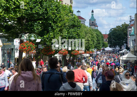 Fußgängerzone Helden von Monte Cassino Straße (ulica Bohaterow Monte Cassino Monciak) in Sopot, Polen. Am 30. Juni 2018 © wojciech Strozyk/Alamy Sto Stockfoto