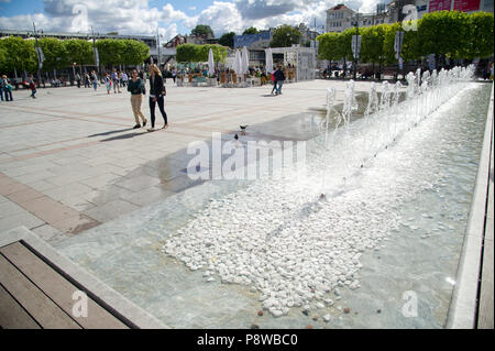 Fußgängerzone Sopot Freunde Platz (Plac Przyjaciol Sopotu) in Sopot, Polen. Am 30. Juni 2018 © wojciech Strozyk/Alamy Stock Foto Stockfoto