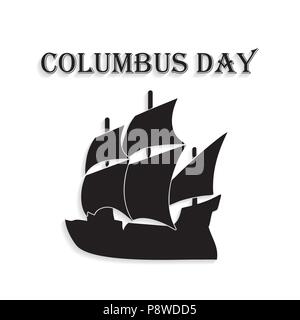 Happy Columbus Day. Feiern Columbus Day. Columbus Day Poster.. Für web design und Application Interface, auch nützlich für Infografiken. Vektor i Stock Vektor