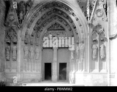 77 Kathedrale Saint-Etienne-Portail-Meaux - Médiathèque de l'architecture et du patrimoine - APMH 00035833 Stockfoto