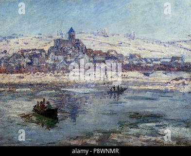 82 Claude Monet - Vétheuil im Winter Stockfoto