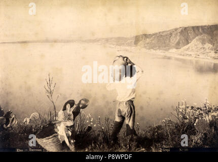 . 85 Crupi, Giovanni (1849-1925) - n. 0010 - Taormina, Ätna, n. 10 1885 Ca. -Da-Sicilia mitica Arcadia - S. 84 Stockfoto