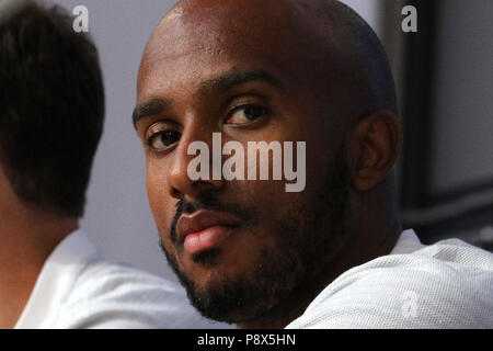 England's Fabian Delph während der Pressekonferenz in Sankt Petersburg Stadion. Stockfoto