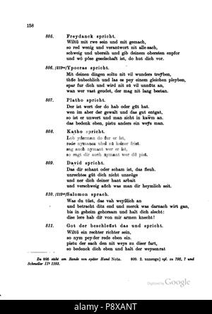 . 114 Deutsche Texte des Mittelalters Bd XIV 158 Stockfoto