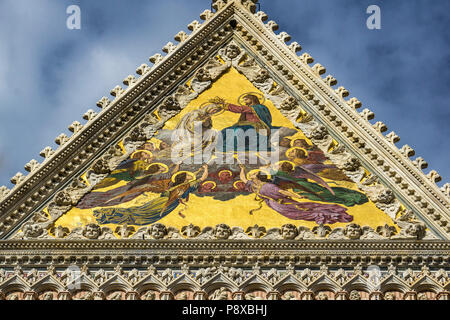 Closeup Detail aus der Dom von Siena in Italien Stockfoto