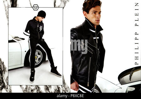 2010er Jahre UK Philipp Plein Magazin Anzeige 2010er Jahre UK Philipp Plein Magazin Anzeige