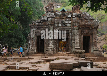 Khmer Tempel und Weltkulturerbe Vat Phou in der Nähe von Champasak im Süden Laos Stockfoto