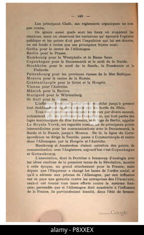 . 304 Geschichte des Illuminaten-Ordens (Engel) 448 Stockfoto